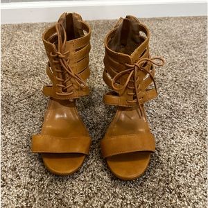 Brown heels size 8